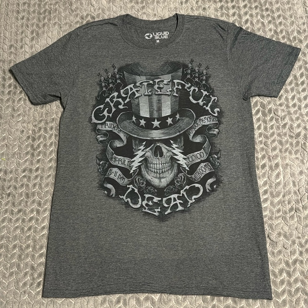 Liquid Blue Grateful Dead Memorial Ballroom Shirt Sz Medium